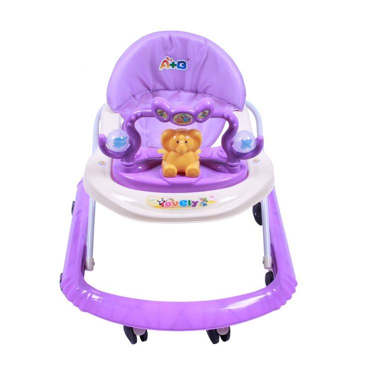 2020 China cheap small baby walker price / 8 wheels plastic baby walking chair / new model baby walker with music