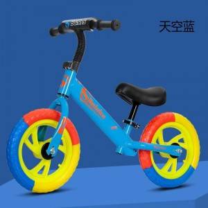 red/white/black children balance bike learning bicycle