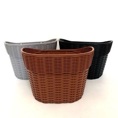 Plastic Bike Front Handlebar Basket Bicycle Handle bar Basket Quick Released Storage Carrier