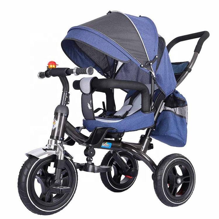 Mother baby stroller bike, metal tricycles for toddlers, children tricycle with push bar