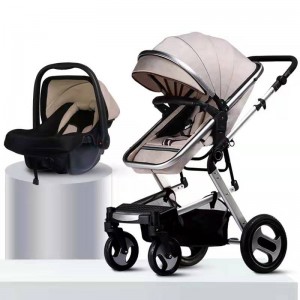 Baby stroller 3 in 1 luxury baby pram travel system baby carriage 3 in 1 with carrycot and carseat