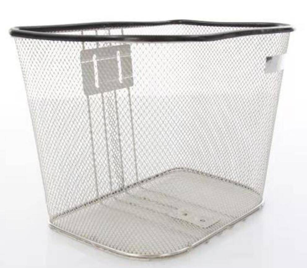 Round steel stainless bicycle accessories basket,bicycle basket from direct factory