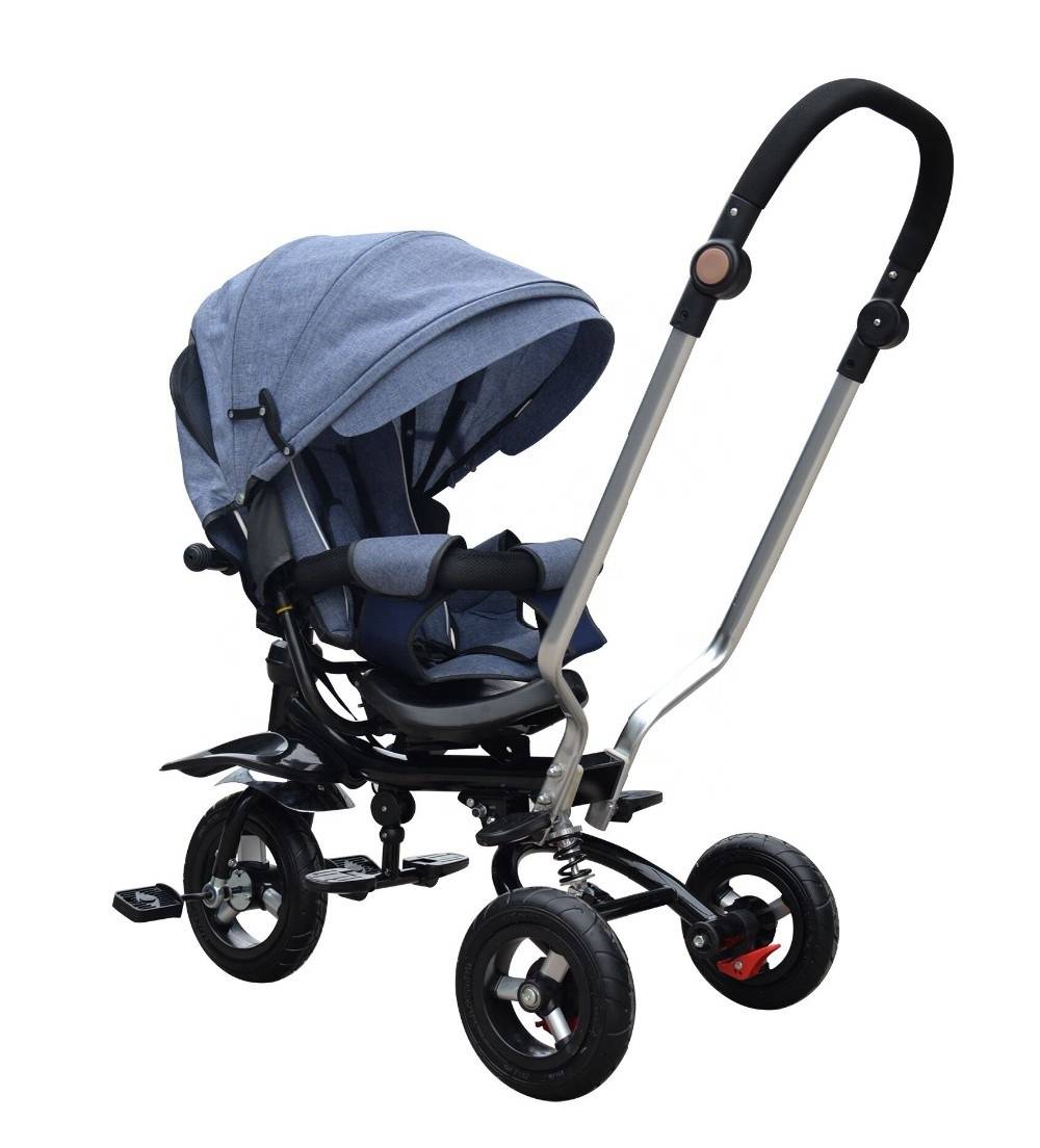 China latest 4 in 1 stroller folding baby pram baby plastic tricycle toy