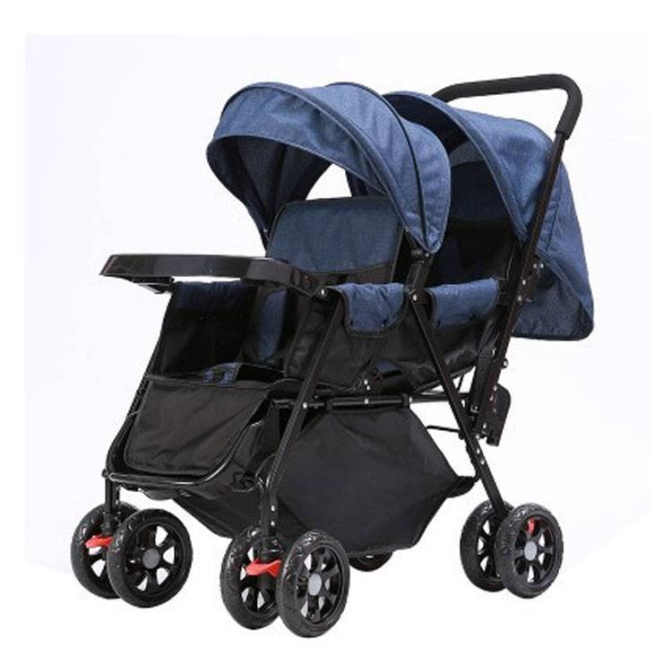 large wheels stroller for baby twins/multi function baby stroller twin suitable for all terrain / twin pram double baby seat