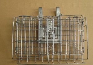 foldable bicycle basket with steel wire material