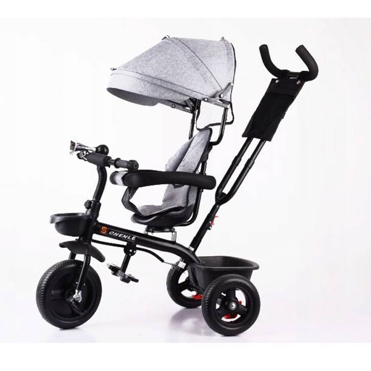 4 years old pink tricycle kids 3 wheel/4-in-1 children tricycle with umbrella malaysia/ double baby walker trike push along