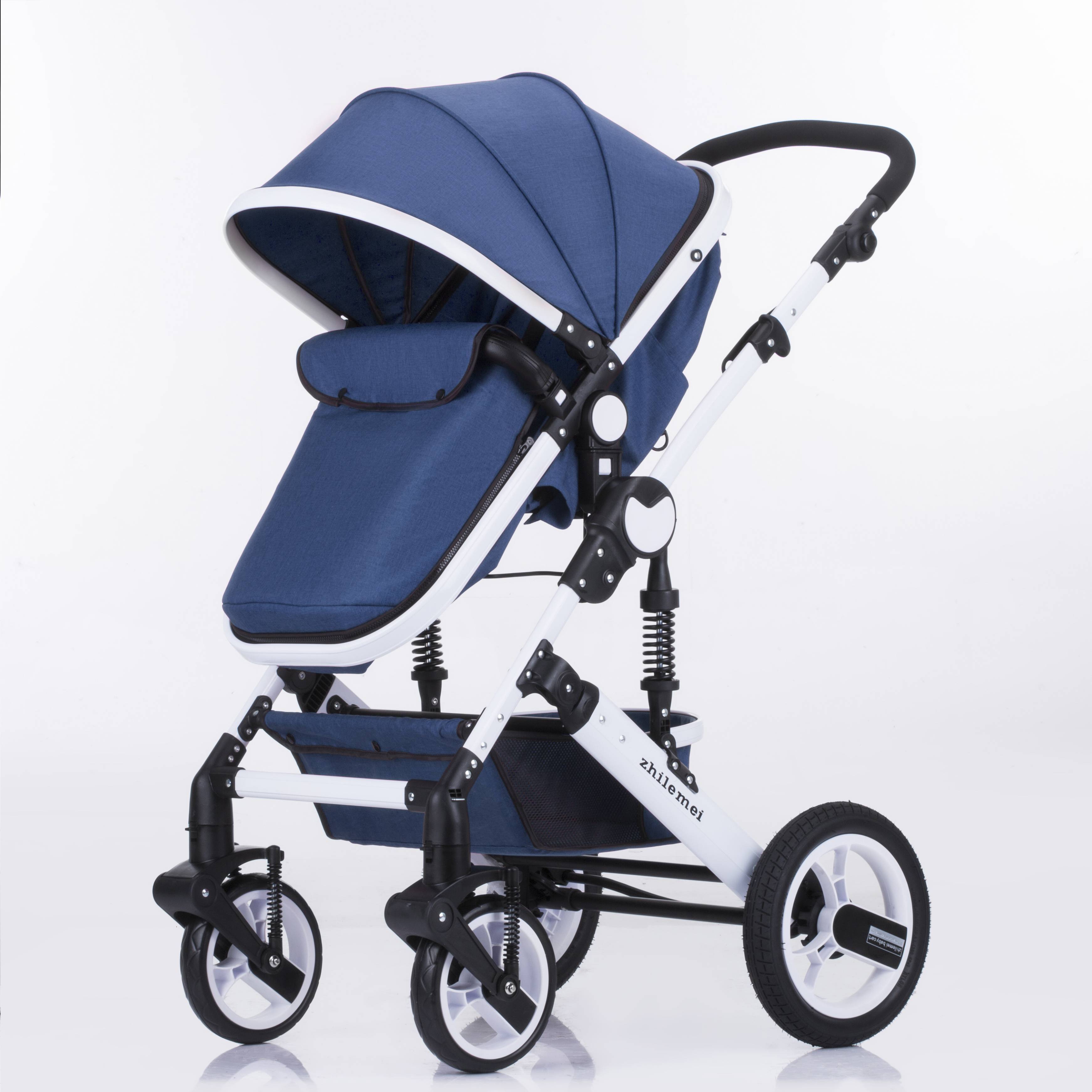 2020 new design 3 in1 air wheel baby stroller / High landscape cart stroller 3 in 1 / high landscape baby stroller