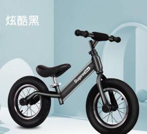 kids balance bikes 12 inch with black leather saddle without brake