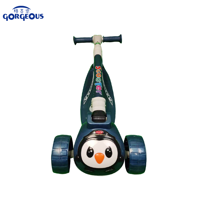 Factory Direct Supply 3 Wheel Folding Mini Kick Scooter With Seat For Kids Boy