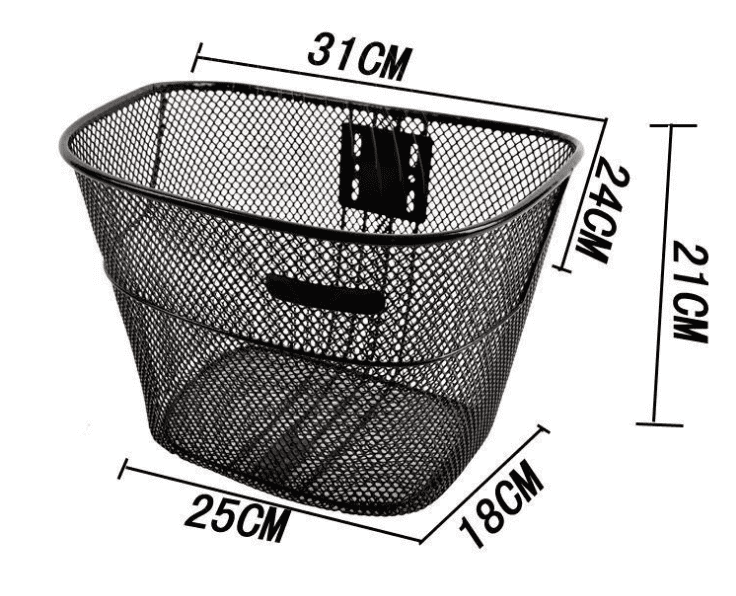 2020 new model folding steel bicycle basket black mtb bicycle basket