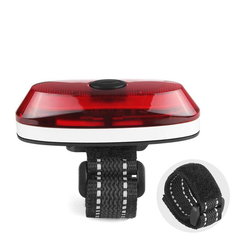 Bicycle helmet light intelligent warning light bike helmet light brake taillight burglar alarm USB charged LED waterproof