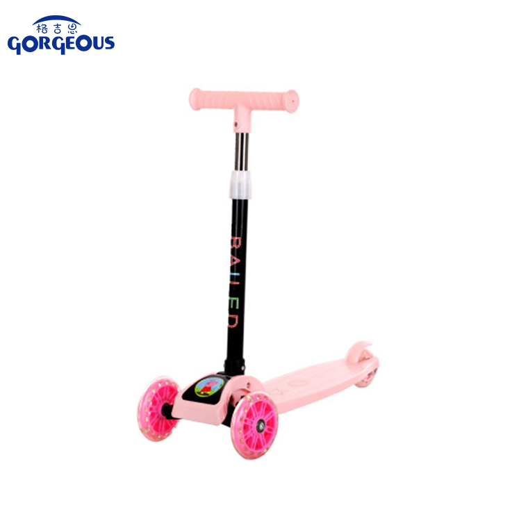 Cheap PU wheel front two wheels kids scooter foldable scooter kids scooter with music