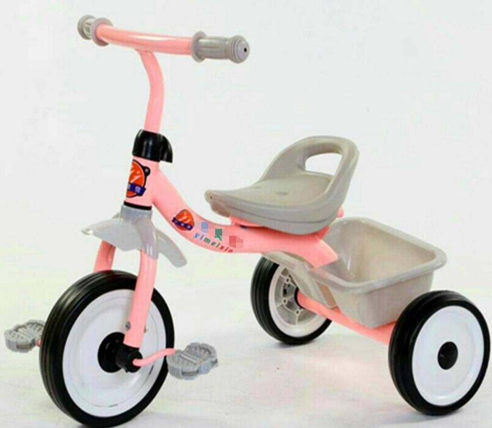 Factory of three wheel push bicycle for baby /baby tricycle with UCP bright wheel