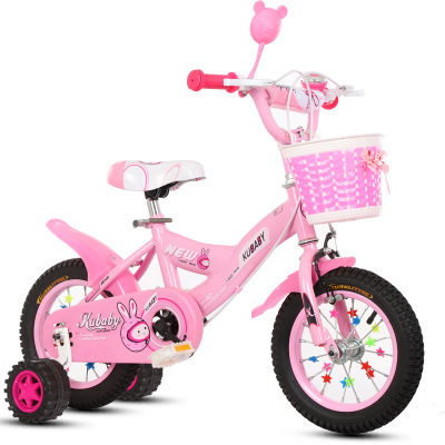 Wholesale  kids bike with double disc brake/ steel frame girl bike with PU flashing wheel bicycle