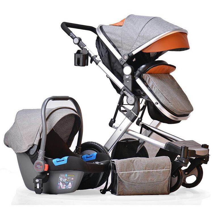 Foldable Convenient hot mom baby stroller pram/2020 best quality strollers walkers 3 in 1/leather baby strollers australia