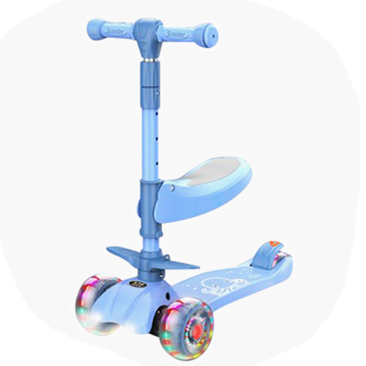 2021 Factory Price Custom 3-6 Years Kids Folding Scooters With Rubber Wheels