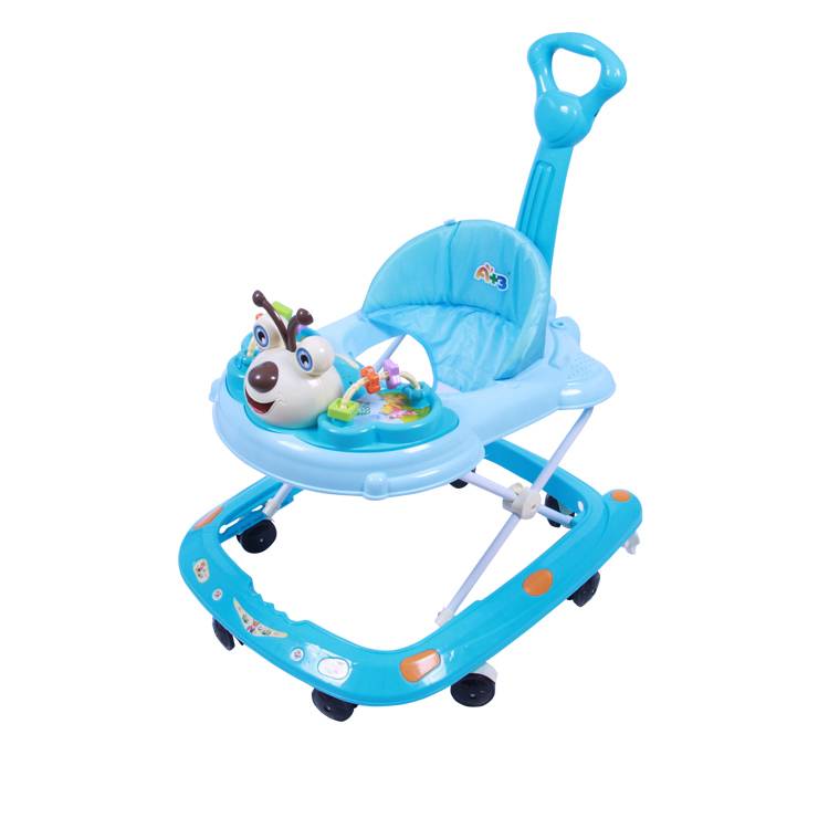 factory sales safe baby walker with safety belt/wheel baby walker/latest design rubber wheel baby walker