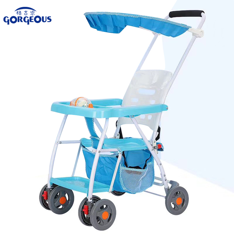 Lightweight travel multi color new design hot mom luxury orange baby stroller 3 in 1