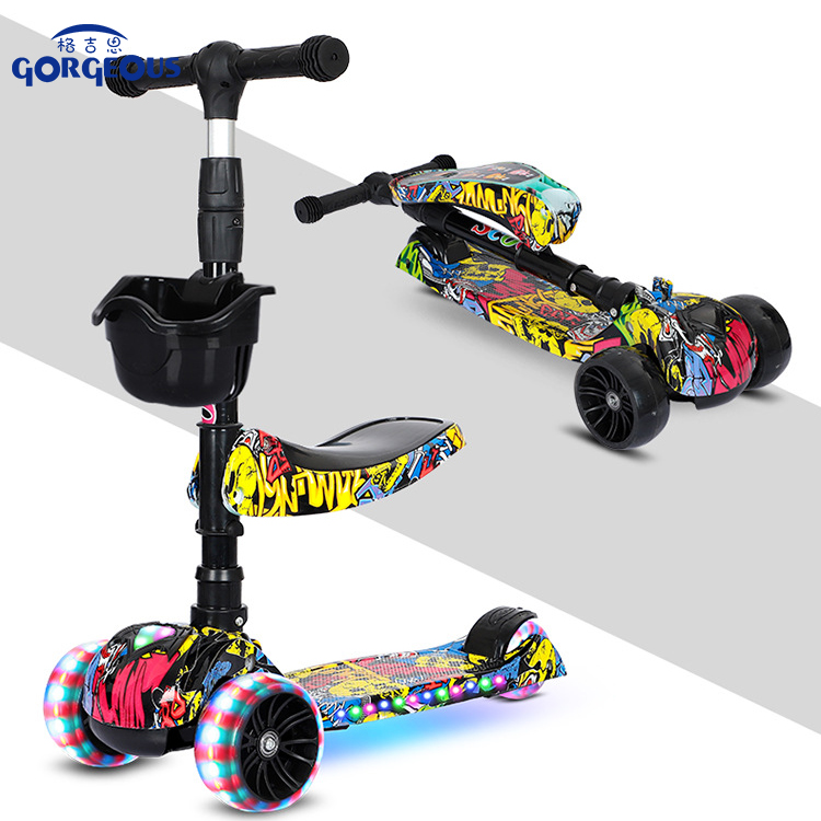 Custom cheap 3 wheel baby scooter european 3 wheel scooters baby toys cheap kids scooter with seat