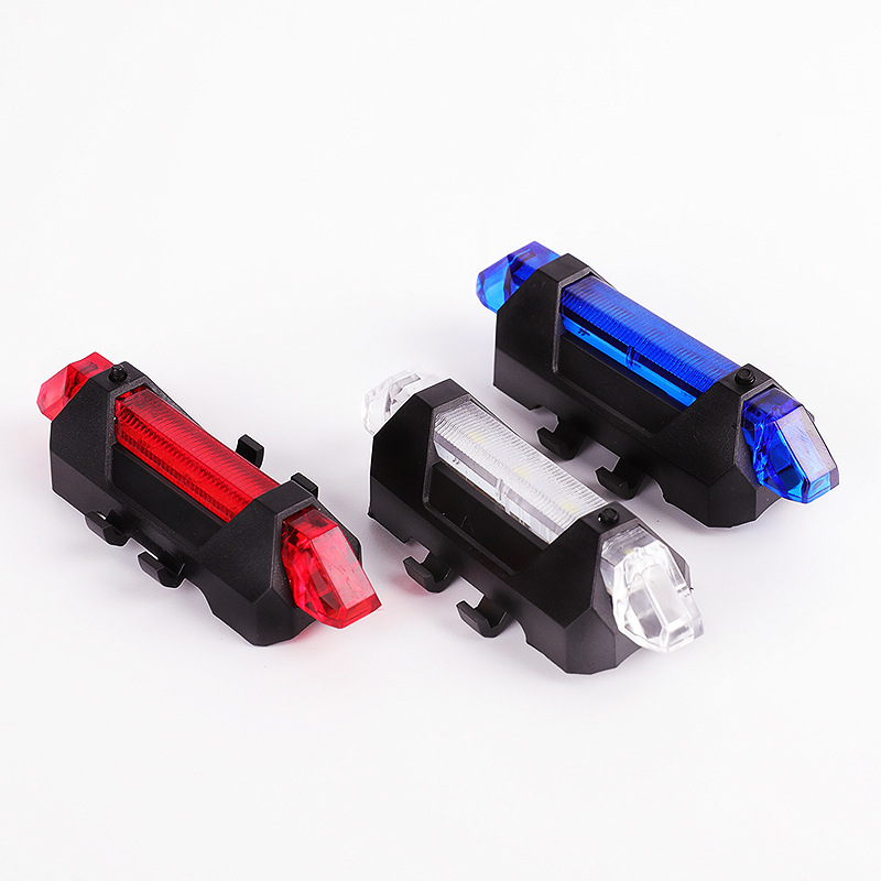 Bicycle Warning Lights COB Rear Bike Light Taillight Safety Warning USB Rechargeable Bicycle Tail Comet LED Lamp