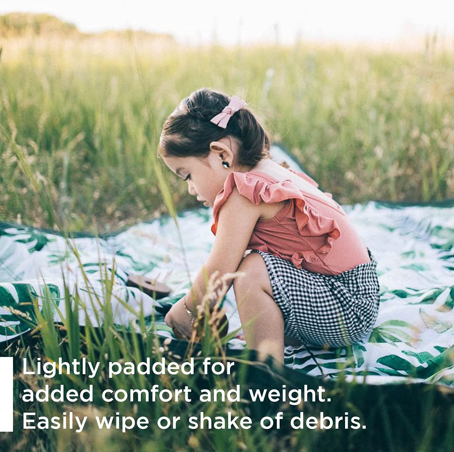 Navy Plaid Indoor Outdoor Blanket 100% Polyester