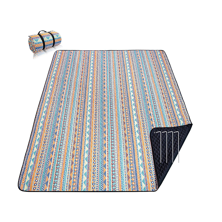 folding large custom waterproof picnic blanket mat