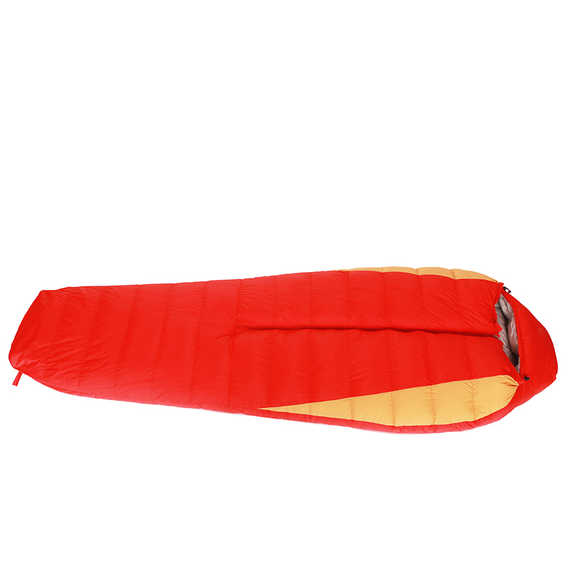 Camping outdoor Nylon fabric duck down sleeping bag