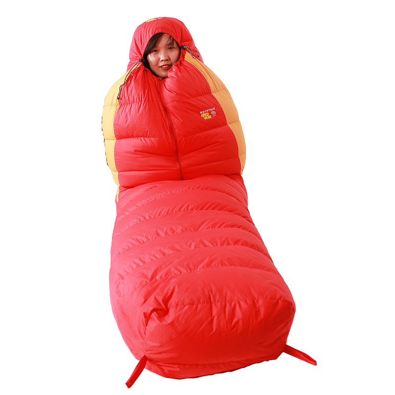 Camping outdoor Nylon fabric duck down sleeping bag