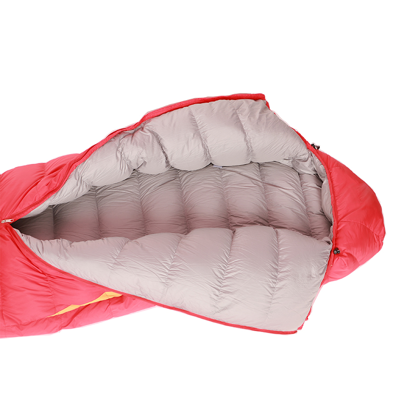 Camping outdoor Nylon fabric duck down sleeping bag