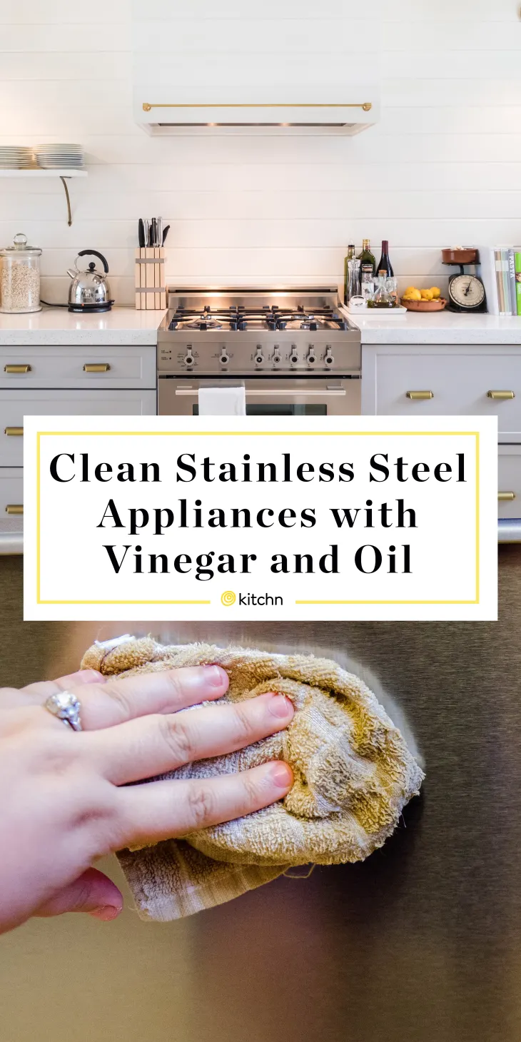 Stainless steel-How To Clean Stainless Steel Appliances with Vinegar and Oil