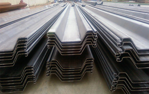 Steel sheet pile static pressure construction