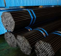 Black welded steel tube