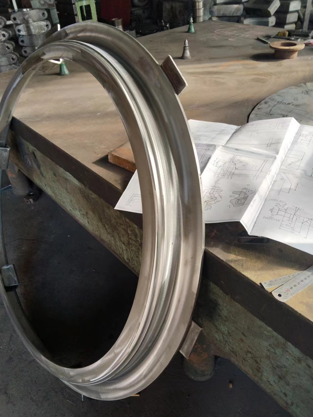 ODM Concrete Pipe Moulds with Stamping Features for Bottom Ring Design