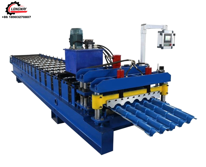 Peru Market Bamboo Aluzinc Roof Tile Making Machine