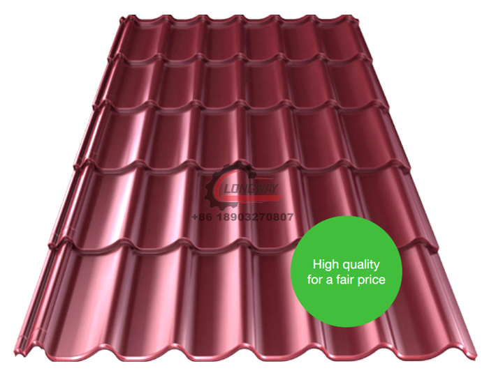 Euro 1100 Metal Roof Tile Making Machine | High-Speed, PLC