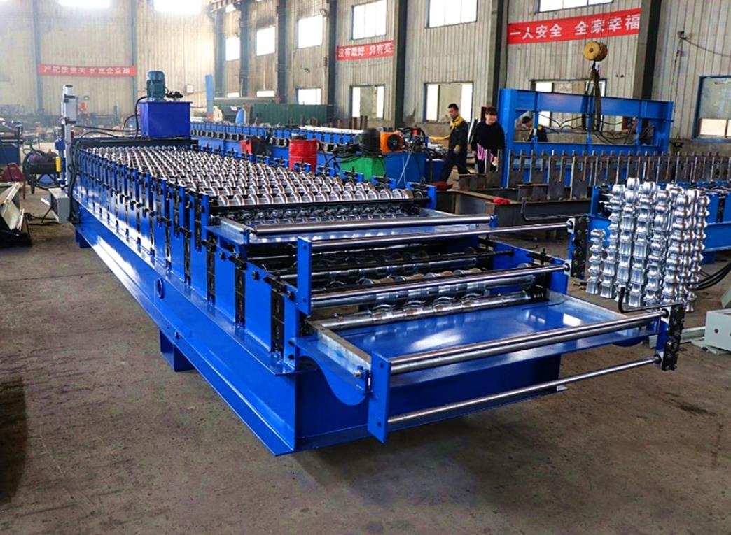 R101 Aluzinc Calamina Double Layer Roofing Machine