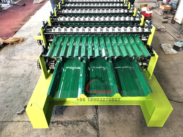 Aluzinc PV4 y Calamina roofing sheet making machine