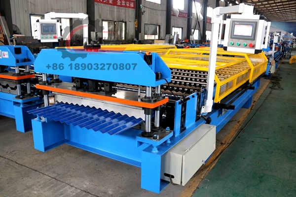 corrugated iron machine