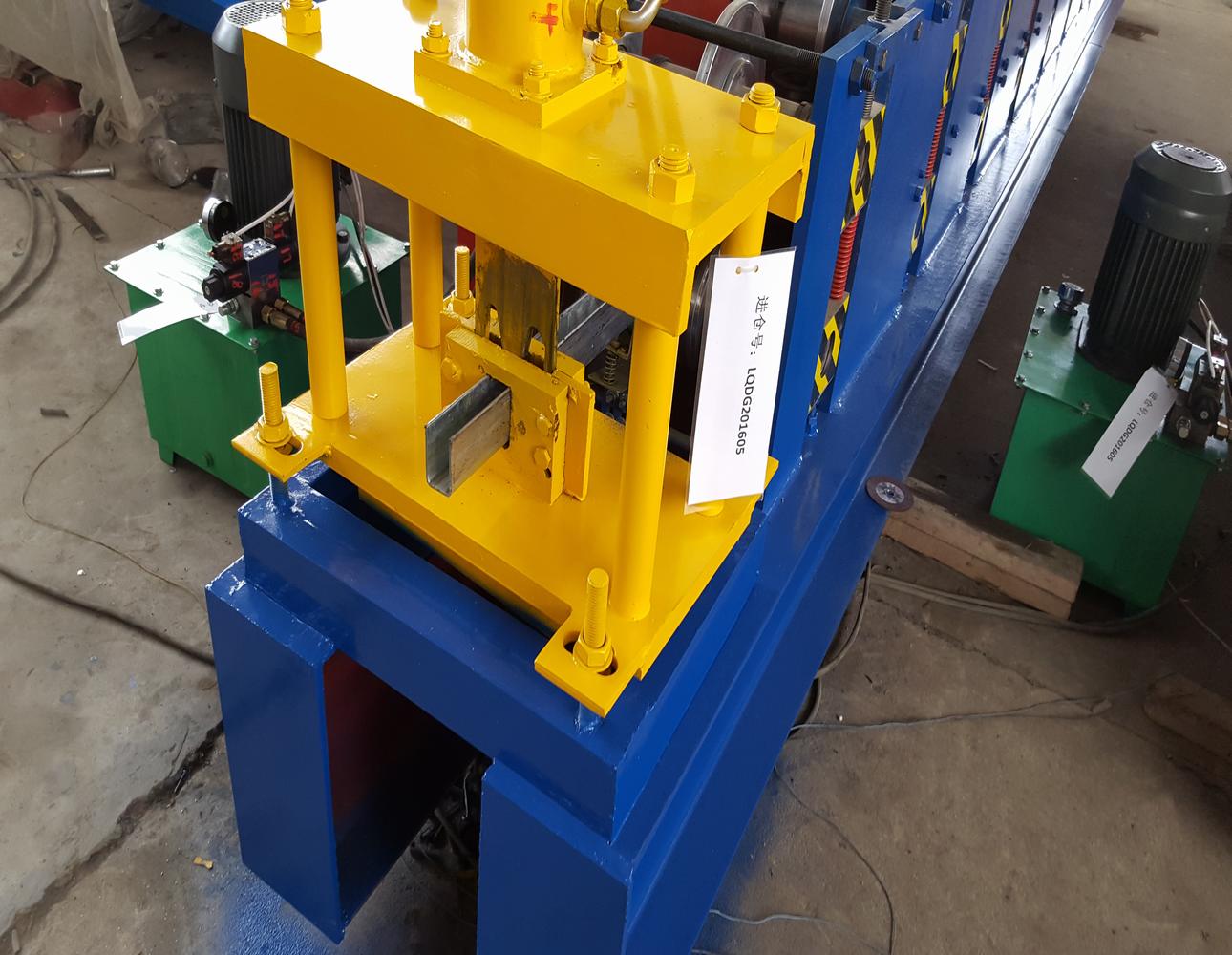 shutter door rail machine