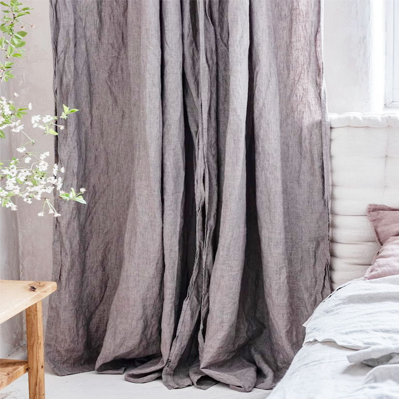 High quality natural linen curtains for home