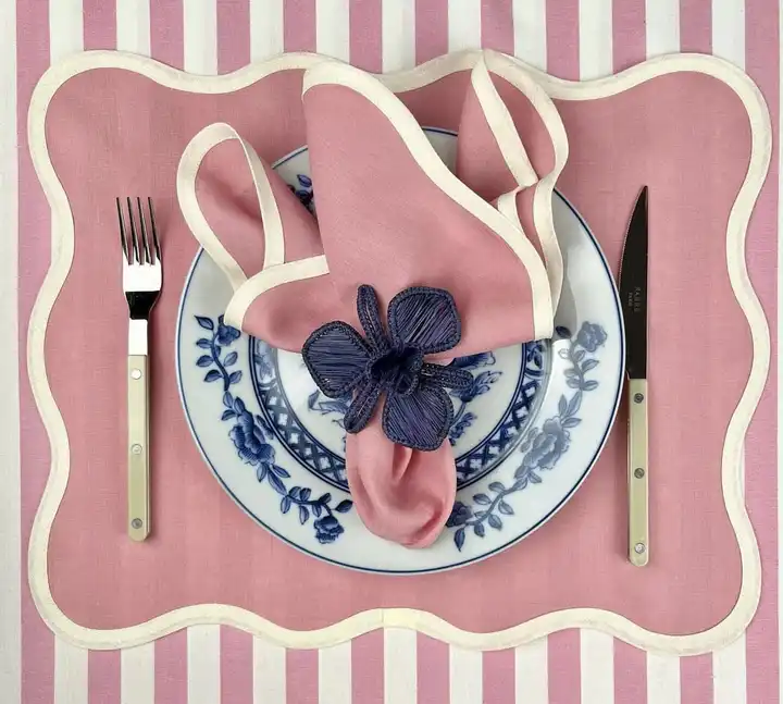 Creative Designs of Napkins Featuring Unique Letters for Special Occasions and Events