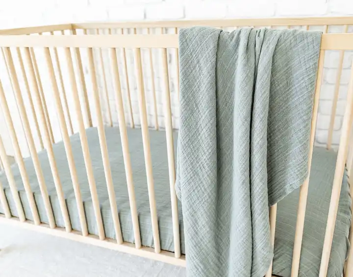 Wholesale Custom Soft Personalized 100% Cotton Baby Fitted Flat Crib Sheet