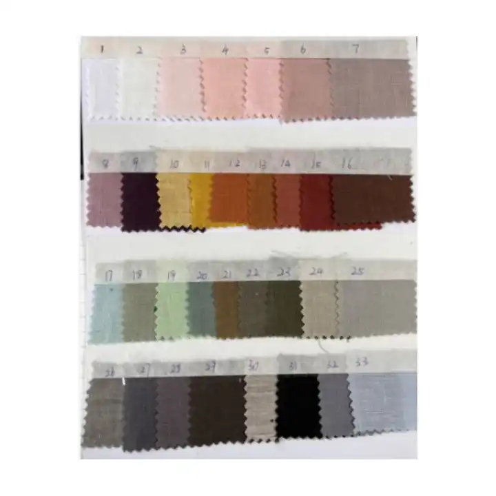 100% Pure Linen Fabric For Linen Dress And Linen Shirt Accept Custom Design