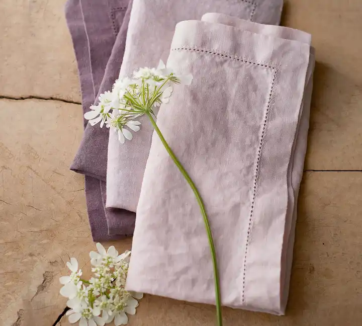 scalloped edge linen napkins manufacturers