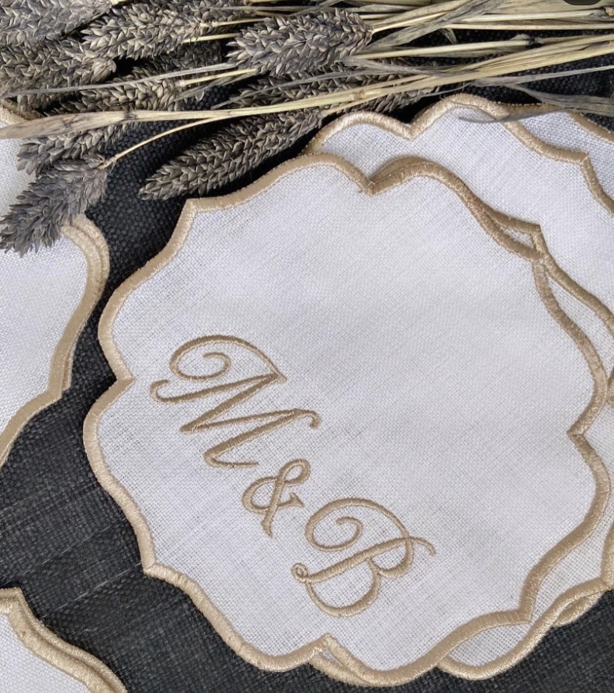 personalized soft french bulk linen wedding linen napkins with logo