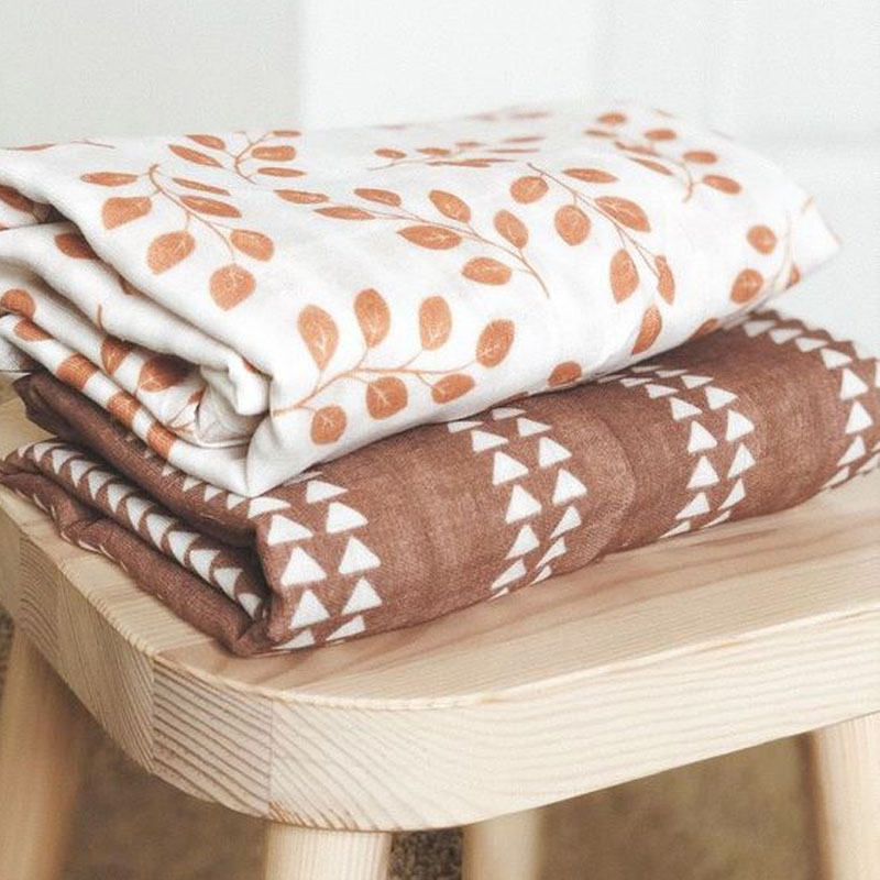 Muslin Baby Blanket 2 Layer OPP Bag Baby Swaddle Wrap High Quality and Cheap Organic Cotton