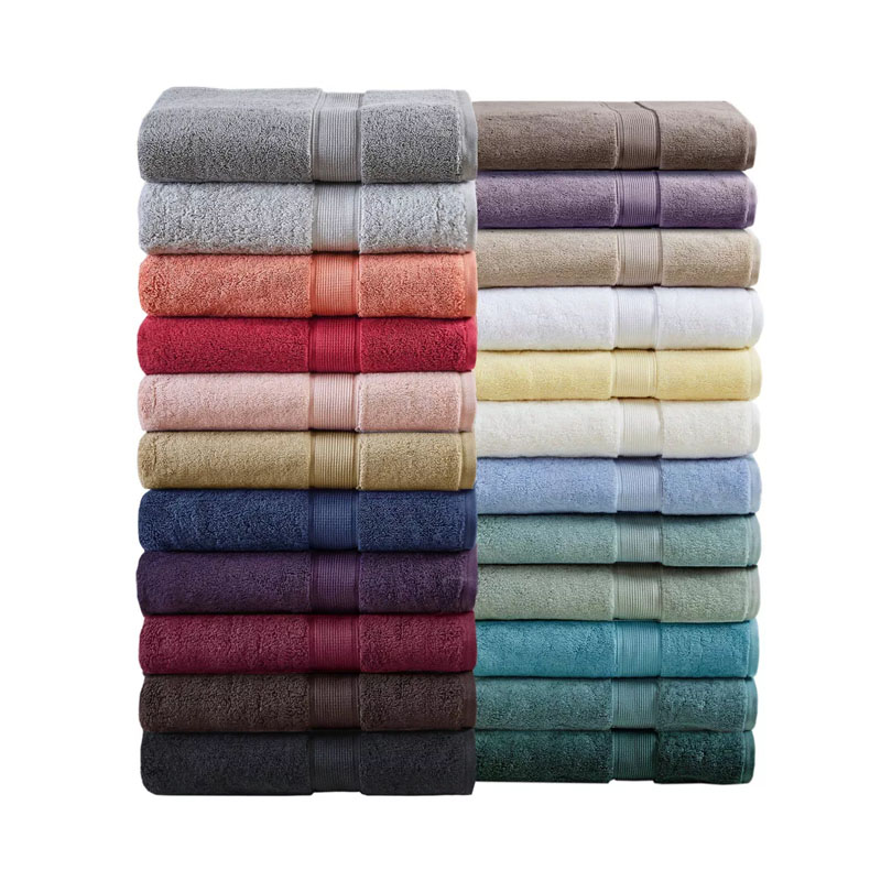 Luxury 5 star hotel towels white custom logo bathroom hotel towels bath set