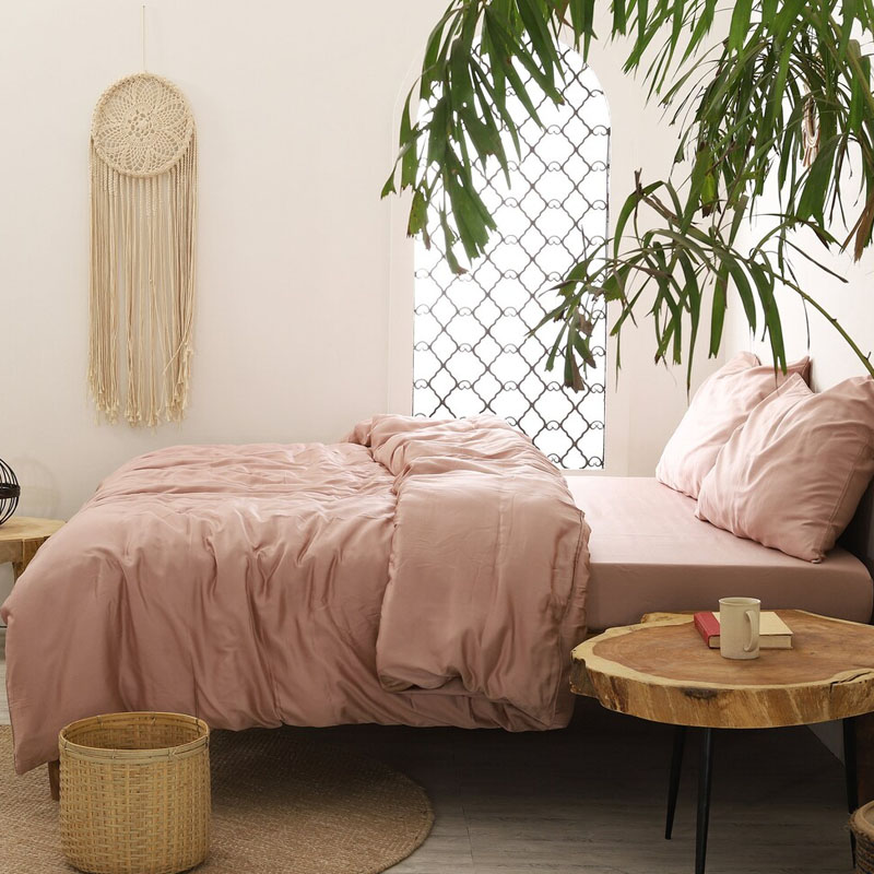 Luxury Cooling Breathable Soft Hand Feeling 100% Organic Viscose Bamboo Bedding Set