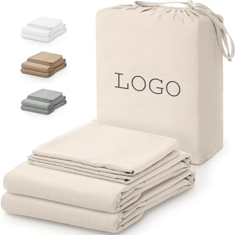 100% Bamboo Fabric King Bedding Bed Sheet Bed Sheet Set Queen Size