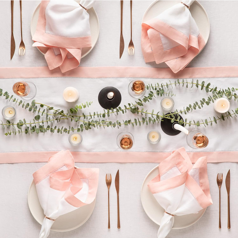 100% Linen Napkins With Classic Wedding Linen Napkins